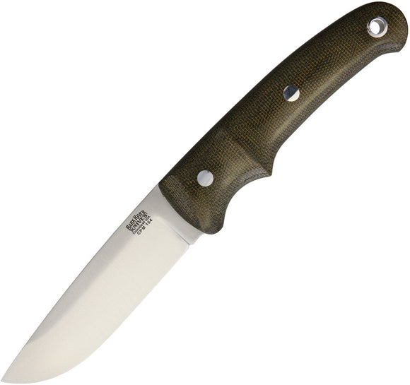 Bark River Drop Point Hunter Green CPM154 Fixed Blade Knife 02157mgc