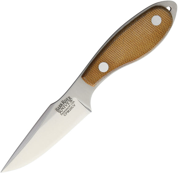 Bark River Harpoon Necker Natural Micarta Fixed Blade Knife 07071mnc