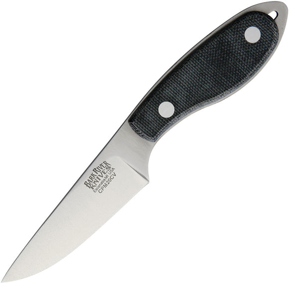 Bark River Caper Necker Black Micarta Fixed Blade Knife 07072mbc