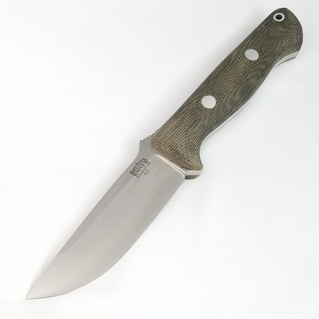 Bark River Bravo 1 Matte Green Micarta A2 Fixed Blade Knife w