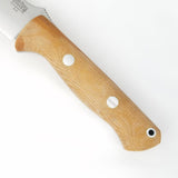 Bark River Bravo 1 Matte Natural Micarta A2 Fixed Blade Knife w/ Sheath  OPEN BOX