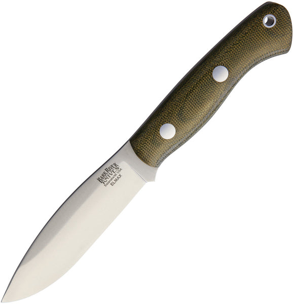 Bark River Mini Tundra Elmax Green Fixed Blade Knife 18041mgc