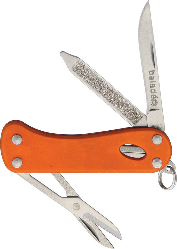 Baladeo Barrow Orange Keychain Folding Knife Tool eco169