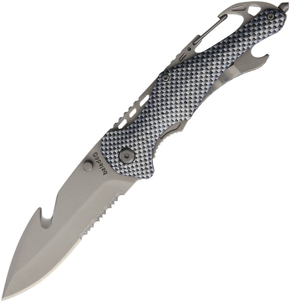 Baladeo Security Linerlock Carbon Fiber pattern Aluminum Handle Folding Knife eco202