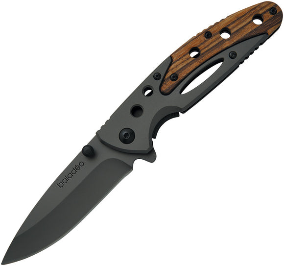 Baladeo Carson Wood Folding Linerlock Knife eco206