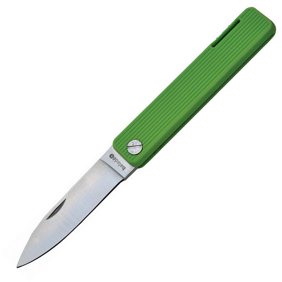 Baladeo Papagayo Green TPE Folding 420 Stainless Paring Pocket Knife ECO305