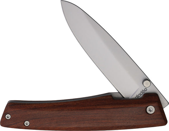 Baladeo Rio Negro Linerlock Brown Wood Folding Stainless Pocket Knife ECO405
