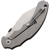 Bastinelli Creations Big Dragotac Knife Black G10 & Titanium Folding SW M390 247