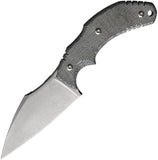 Bastinelli Creations The Foreigner Black Micarta M390 Fixed Blade Knife 255