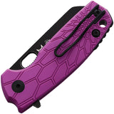 Brighten Blades Baby Core Linerlock Purple FRN Bohler N690 Folding Pocket Knife 608PUB