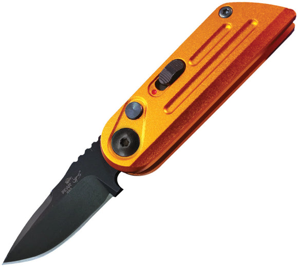 Bear & Son Automatic Bold Action XIV Knife Orange Stainless 14C28N Sandvik Blade 1400AIORB