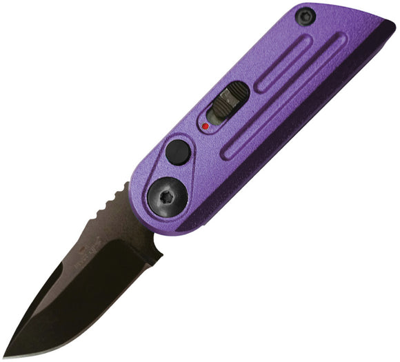 Bear & Son Automatic Bold Action XIV Knife Purple Stainless 14C28N Sandvik Blade 1400AIPLB