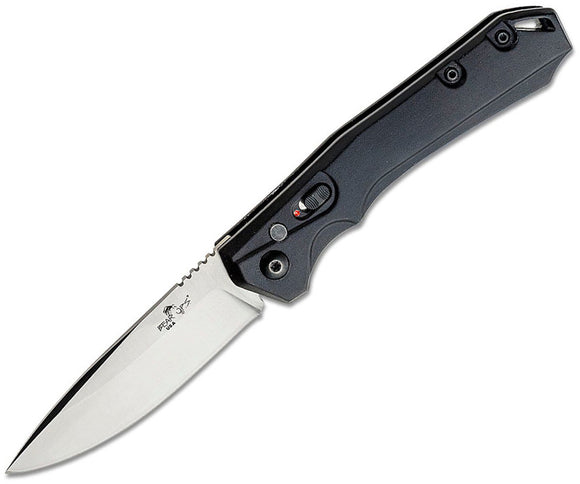 Bear & Son Automatic Bold Action XVI Knife Black Aluminum CPM-S35VN Stainless Blade 1800AIBKS