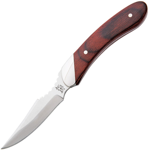 Bear & Son Rosewood Caper Wooden Handle 440 Stainless Steel Fixed Blade Knife 2009R