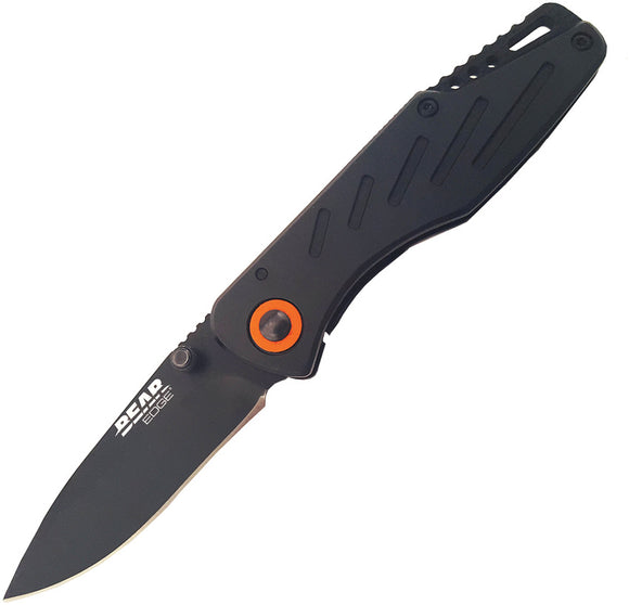 Bear Edge Framelock Lightweight Black Stainless Handle Folding Knife 61104
