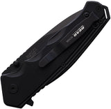 Bear Edge Sideliner Linerlock Black G10 Folding Stainless Pocket Knife 61129