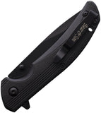 Bear & Son Sideliner Linerlock Black Smooth Folding Pocket Knife 778B