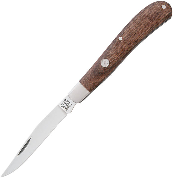 Bear & Son Heritage Brown Walnut Wood Folding Stainless Pocket Knife C2148
