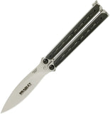 Bradley Cutlery Kimura Butterfly Balisong Black G10 Knife - 900