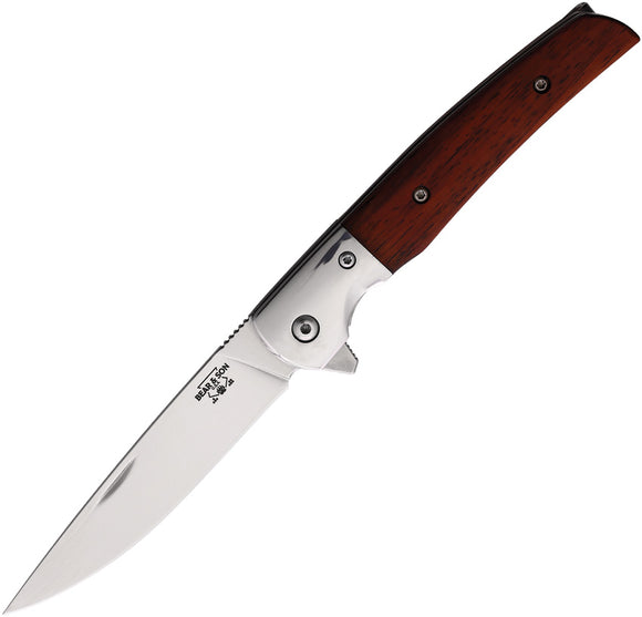Bear & Son Rancher Linerlock Cocobolo Folding Stainless Pocket Knife CB21