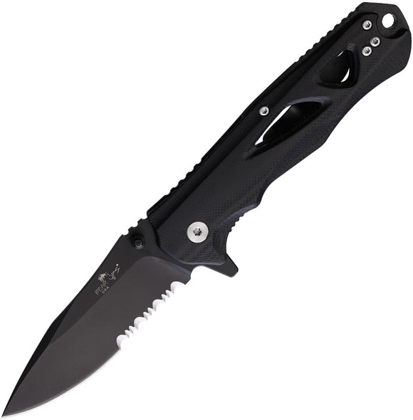 Bear Ops Rancor II Linerlock Black G10 Folding S35VN Pocket Knife 400B4BS35SR