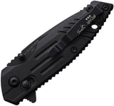 Bear Ops Slide Lock Black Synthetic Folding Stainless Pocket Knife 900B7BSR