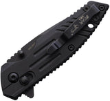 Bear Ops Slide Lock Black Synthetic Folding D2 Steel Pocket Knife 900B7B