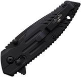 Bear Ops Slide Lock Black Synthetic Folding D2 Steel Pocket Knife 950B7BSR