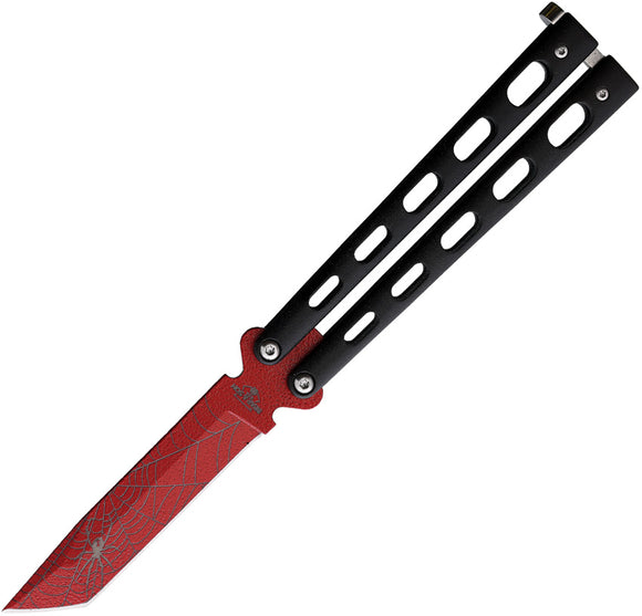 Bear & Son Widow Series Balisong Black 440 Stainless Tanto Butterfly Knife W114AB