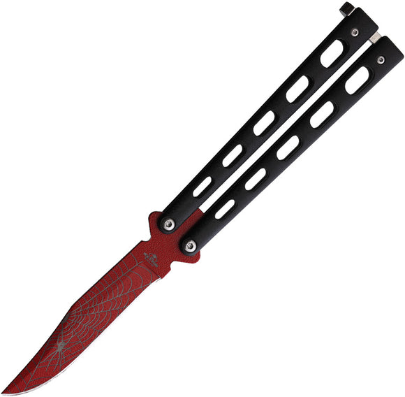 Bear & Son Widow Series Balisong Black 440 Stainless Clip Point Butterfly Knife W114B