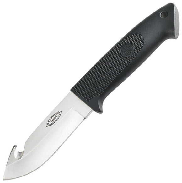 Beretta Loveless Guthook Hunter Black Stainless Fixed Knife w/ Belt Sheath 75991