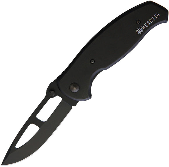Beretta Airlight 3 Linerlock Black Aluminum Folding Stainless Pocket Knife 91614