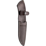 Beretta Roan Walnut 440 Stainless Drop Point Fixed Blade Knife w/ Sheath 93524