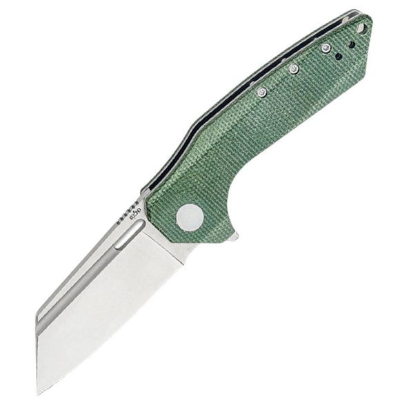 Beyond EDC Thwaak Linerlock OD Green Micarta Folding 14C28N Pocket Knife C2108OD