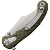 Beyond EDC Motiv Linerlock OD Green FRN Folding D2 Steel Pocket Knife 2201OD