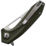 Beyond EDC Sirocco Linerlock OD Green G10 Folding D2 Steel Pocket Knife 2204OD