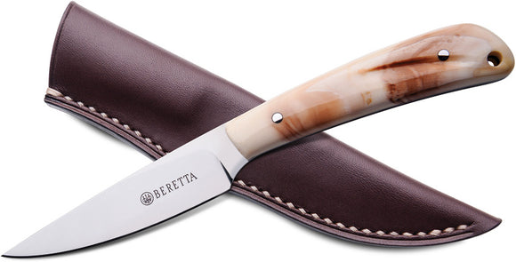 Beretta Bird & Trout Warthog Tusk Bohler N690 Fixed Blade Knife w/ Sheath R0201