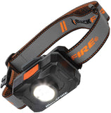 BlackFire Rechargeable Grey & Orange Water Resistant Headlamp BBM6414