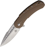 Begg Knives Bodega Framelock Tan G10 & Stainless Folding D2 Pocket Knife 011