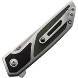 Begg Knives Diamici Linerlock Black & Green G10 & Stainless Folding D2 Knife 014