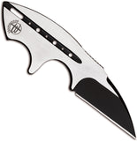 Begg Knives Tree Frog Black & Satin AUS-10 Fixed Blade Neck Knife w/ Sheath 021B