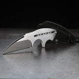 Begg Knives Tree Frog Satin AUS-10 Fixed Blade Neck Knife w/ Sheath 021