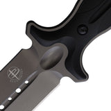 Begg Knives Filoso Dagger 11.5" Black 1095 Gray Fixed Blade Knife w/ Sheath 028