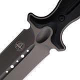 Begg Knives Filoso Dagger 13.5" Black 1095 Gray Fixed Blade Knife w/ Sheath 029