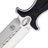 Begg Knives Filoso Dagger 11.5" Black 1095 Satin Fixed Blade Knife w/ Sheath 030
