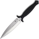 Begg Knives Filoso Dagger 11.5" Black 1095 Satin Fixed Blade Knife w/ Sheath 030