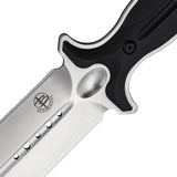 Begg Knives Filoso Dagger 13.5" Black 1095 Satin Fixed Blade Knife w/ Sheath 031