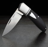 Begg Knives Drop Point Slip Joint Black G10 & Stainless Folding 14C28N Pocket Knife 037
