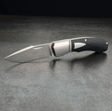 Begg Knives Recurve Slip Joint Black G10 & Stainless Folding 14C28N Pocket Knife 038