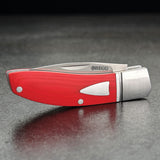 Begg Knives Drop Point Mini Slip Joint Red G10 & Stainless Folding 14C28N Pocket Knife 044